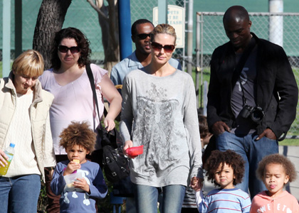 seal and heidi klum children pictures. Heidi Klum with Seal and kids.